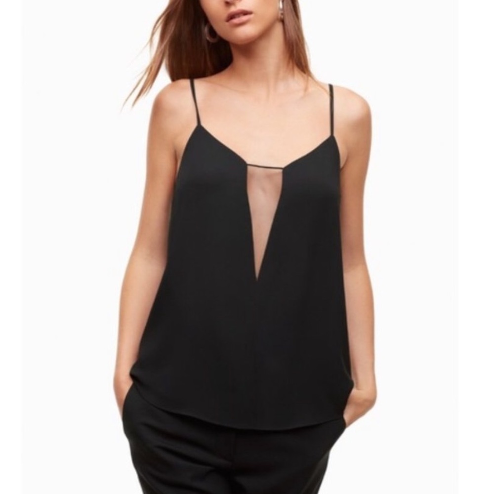 Aritzia Babaton Tank with Peekaboo Mesh